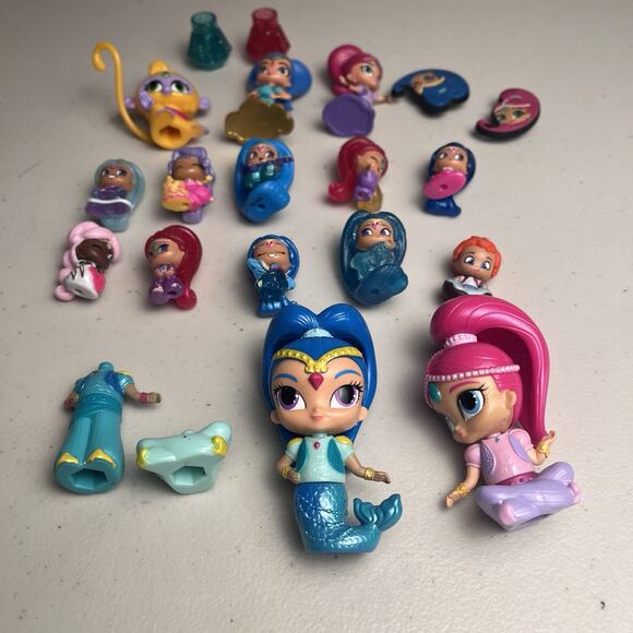 Shimmer & Shine Teenie Genies Nickelodeon Mini Figures Variety Lot + Jibbitz - Picture 3 of 13